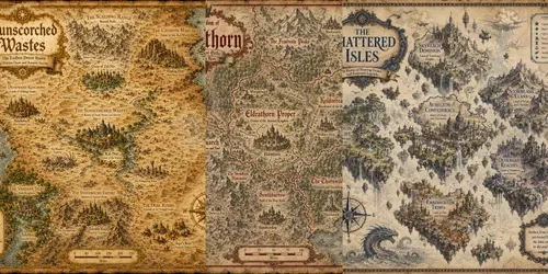 Fantasy World Map Generator generated by chatgpt-image