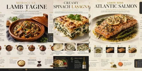 Premium Culinary Knowledge Posters generated by chatgpt-image