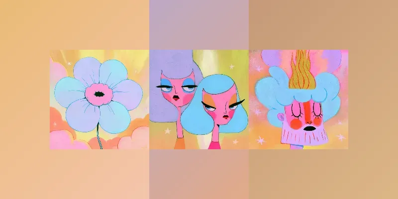 Pastel Dreamcore Cartoon Art