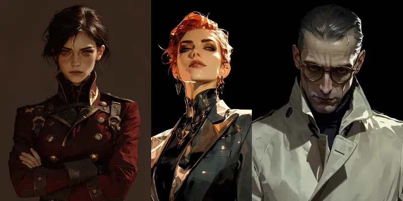 Arcane Noir Character Portrait Generator generated by undefined