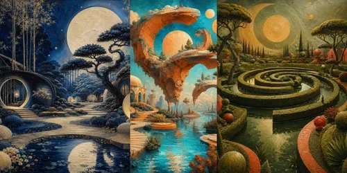 Dreamscape Botanical Realms Surreal generated by chatgpt-image