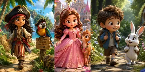 Whimsical 3D Storybook Adventures generated by chatgpt-image