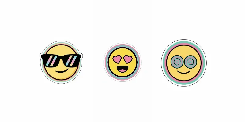 Retro 80s Emojis generated by undefined