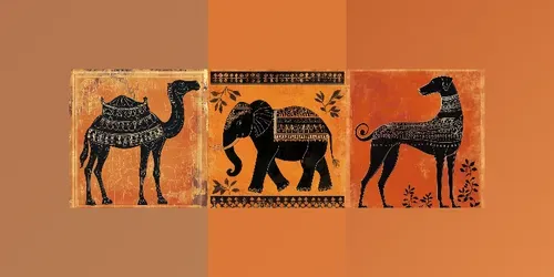 Animals In Classic Greece Pottery Style generated by midjourney