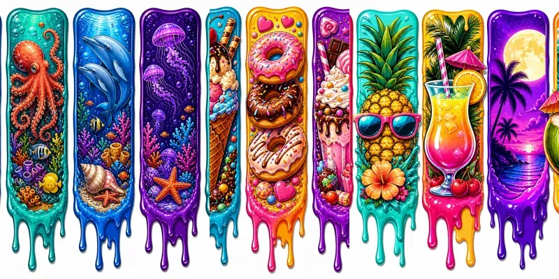 Neon Drip Panel Sticker Generator generated by undefined