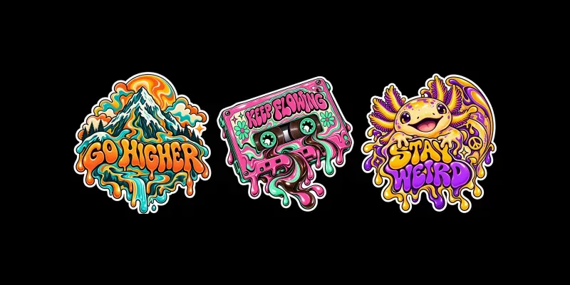 Trendy Motivational Quote Sticker Pods generated by undefined