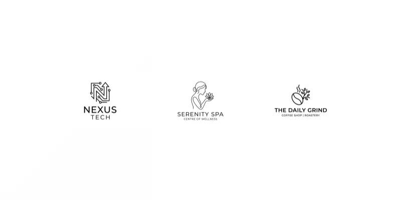Minimalist Line Art Logos generated by undefined
