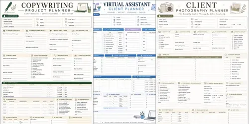 Freelance Client Project Planner Pages generated by chatgpt-image