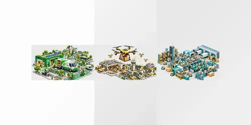 3D Clay Logistics Ecommerce Diagrams generated by chatgpt-image