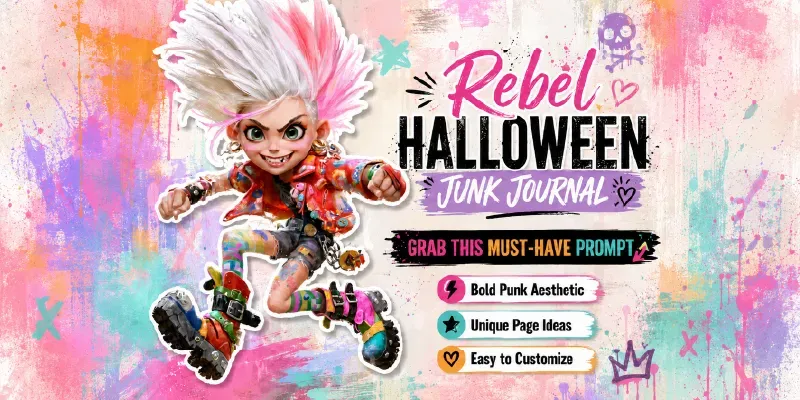 Halloween Rebellious Junk Journals generated by undefined