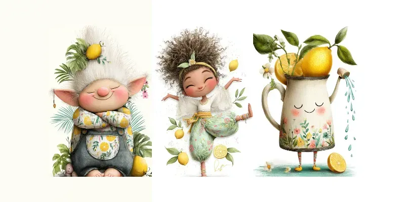 Lemon Breeze Character Junk Journals generated by undefined