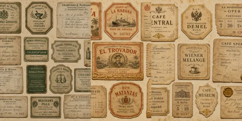 Vintage Ephemera Collage Sheet Kits generated by undefined