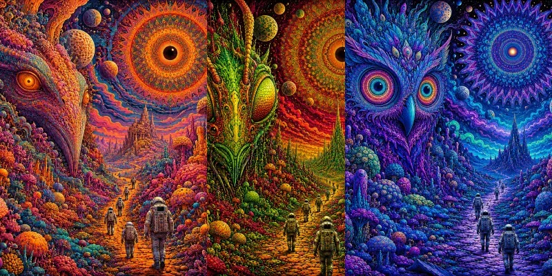 Alien Bloom Cosmic Wanderers generated by undefined