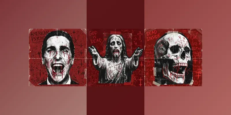 Haunting Dark Mixed Media Posters generated by undefined