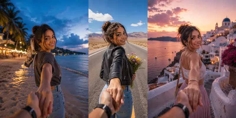 Viral Girl Influencer Follow Me Photos generated by undefined