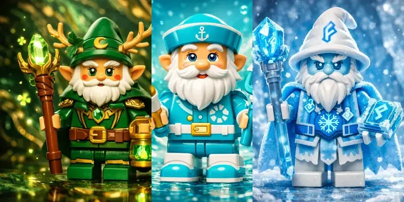 Colorful Lego Fantasy Guardians generated by undefined