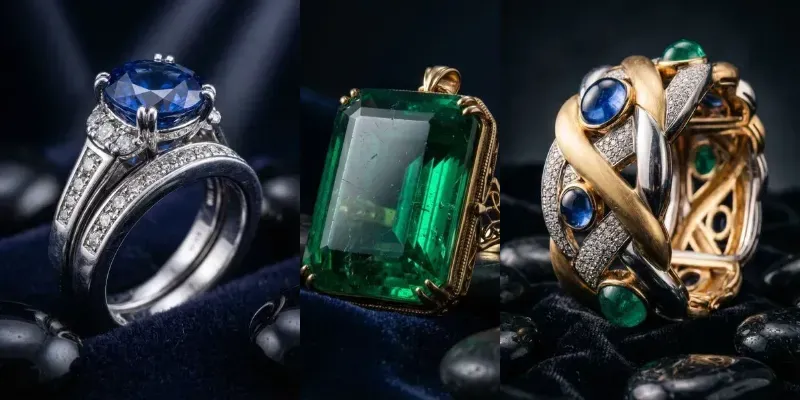 Velvet Stone Jewelry Flat Lays generated by undefined