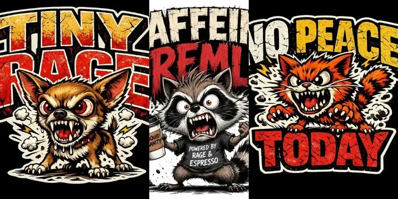 Tiny Rage Tshirts generated by undefined