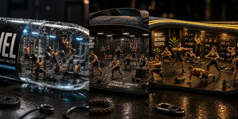 Miniature Fitness Worlds generated by undefined