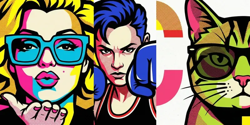 Halftone Comic Style generated by undefined