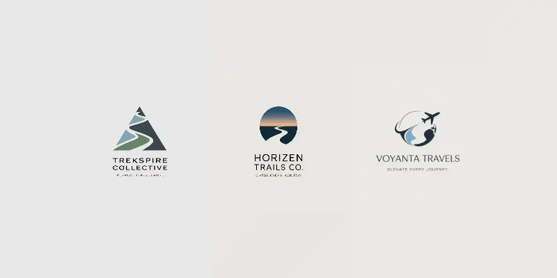 Luxury Minimal Travel Logos generated by undefined