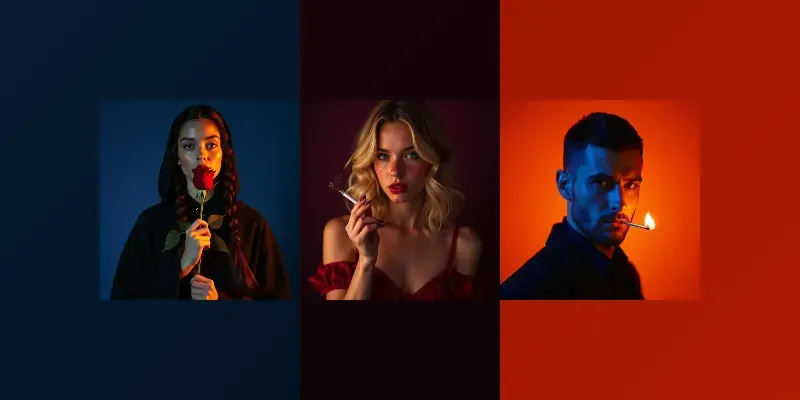 Dramatic Cinematic Portraits generated by undefined