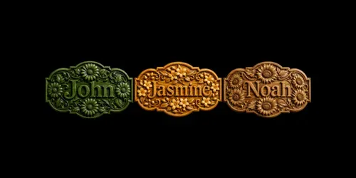 Names On Wooden Flowers generated by chatgpt-image