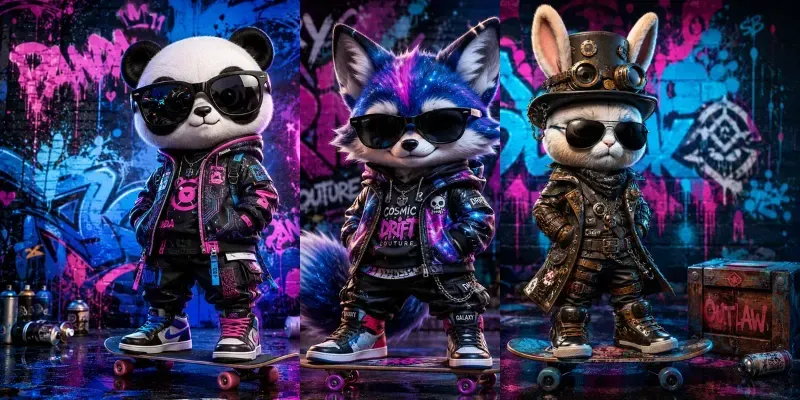 Urban Rebel Collectible Characters generated by undefined