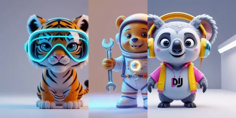 3D Cute Vinyl Mascot Logo Generator generated by undefined