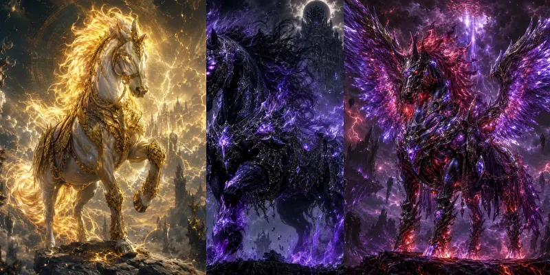 Mythic Divine Horses generated by undefined