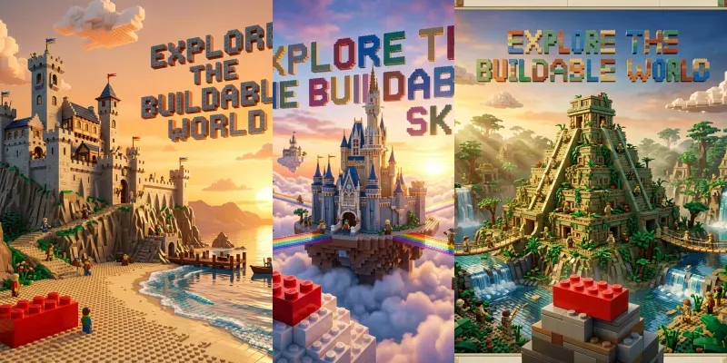 Lego Cinematic Travel Posters generated by undefined