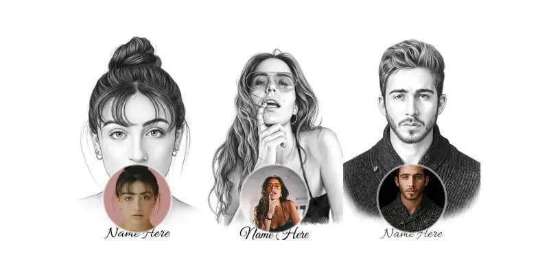 Hyperrealistic Pencil Portraits Hd generated by undefined