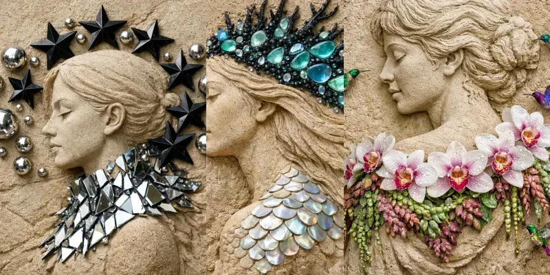 Surreal Stone Jewel Sculptures generated by undefined