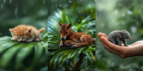 Surprising Videos Of Tiny Animals generated by kling