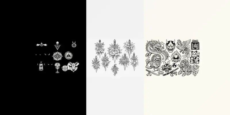 Tattoo Flash Sheet Generator generated by undefined