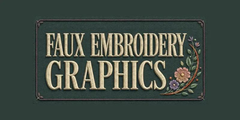 Faux Embroidery Graphics generated by undefined
