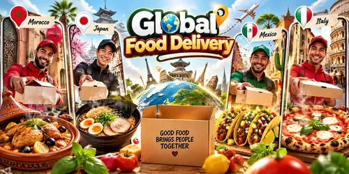Global Food Deliveries generated by grok-video