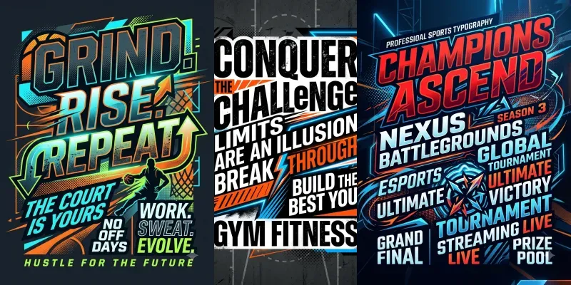 Sports Typography Poster Generator generated by undefined