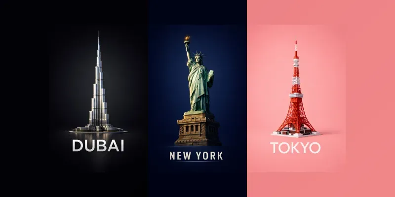 Minimal 3D Landmark Art generated by undefined