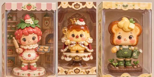 Mini Food Friends Collectible 3D Toys generated by chatgpt-image