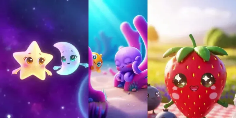 3D Kawaii Animated Characters generated by undefined