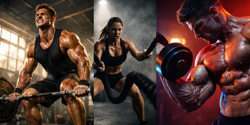 Ultrarealistic Cinematic Gym Photography generated by undefined