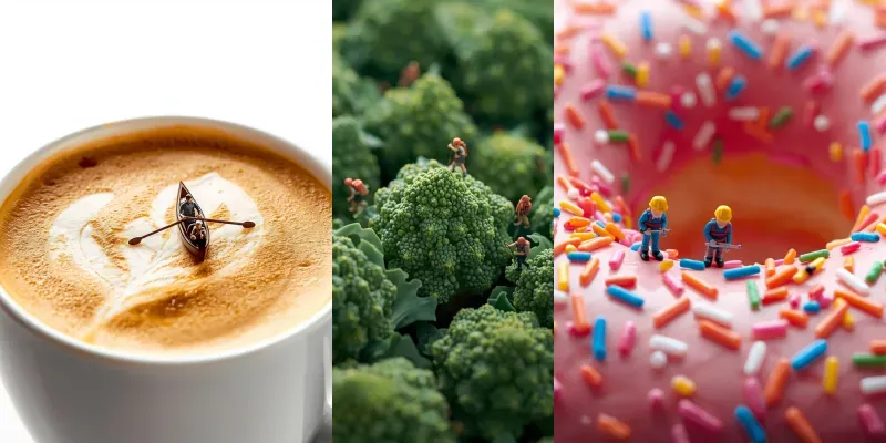 Miniature Food World Creations generated by undefined