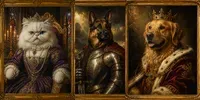 Royal Pet Portrait Paintings chatgpt-image prompt mini thumbnail