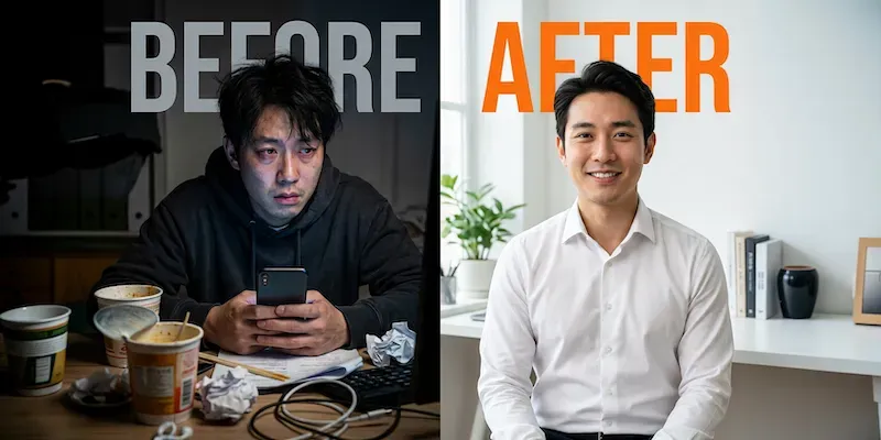 Before After YouTube Thumbnail Makers generated by undefined