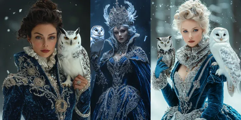 Sapphire Owl Sovereign Fantasy Art