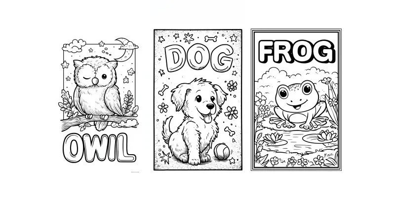 Kawaii Kids Coloring Pages Bold Words generated by undefined