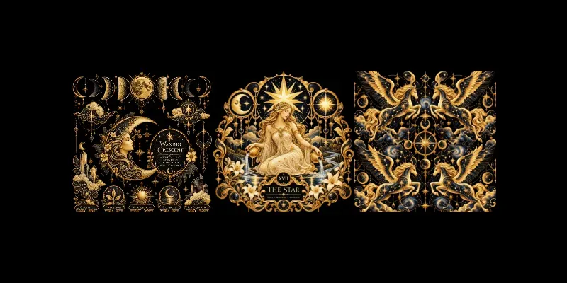 Luxury Mystic Celestial Ephemera Sets