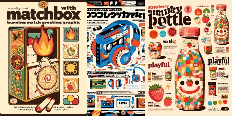 Retro Everyday Object Posters generated by undefined