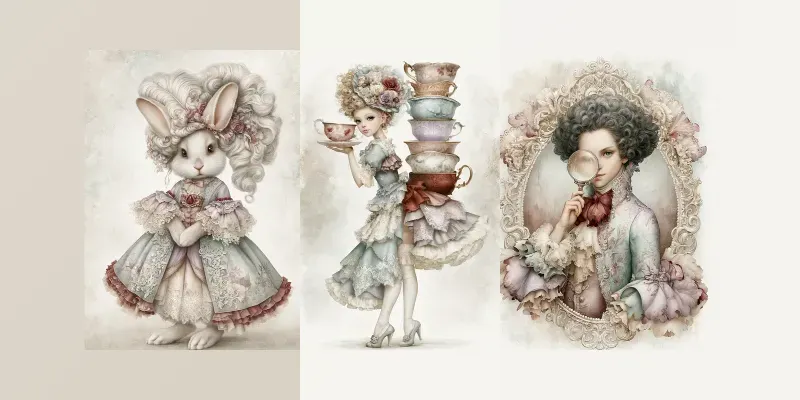 Rococo Storytelling Ephemera generated by undefined